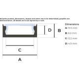 Linear lighting profile in extruded aluminum Laneffe