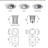 LED outdoor spotlight Stattegg