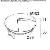 Outdoor LED walkover stair lamp Bedulita