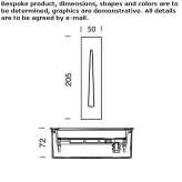 Aluminum LED stair lamp for wall mounting Pollutri