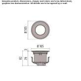 Outdoor aluminum LED stair lamp Minde