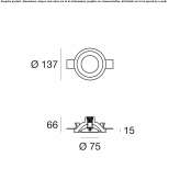 Plaster LED stair lamp for wall mounting Tocoa