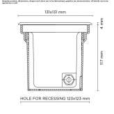 Walkover die-cast aluminum outdoor stair lamp Cudalbi