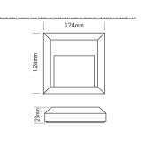 Outdoor LED stair lamp for mounting on a plastic wall Nickby