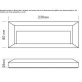 Outdoor LED stair lamp for mounting on a plastic wall Nickby