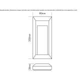 Outdoor LED stair lamp for mounting on a plastic wall Nickby