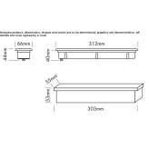 LED stair lamp for wall mounting, outdoor, powder coated, aluminum Ciperez