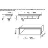 LED stair lamp for wall mounting, outdoor, powder coated, aluminum Jirikov