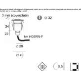 Underwater lamp/step in stainless steel Corcos
