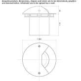 Aluminiowa lampa schodowa LED typu walkover Streetly