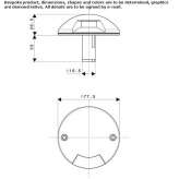 Outdoor aluminum LED walkover stair lamp Olesesti