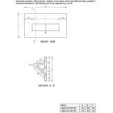 LED step lamp for mounting on a plasterboard wall Vargon