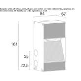 Outdoor aluminum stair lamp for wall mounting Kutlubey