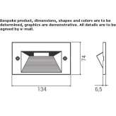 LED stair lamp for wall mounting Ceccano