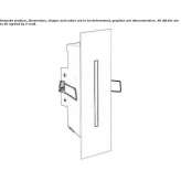 LED stair lamp for wall mounting Bungay