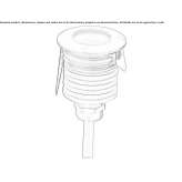 Lampa schodowa LED do montażu na ścianie Icano