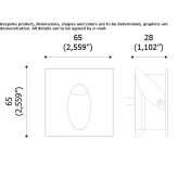 Outdoor aluminum LED stair lamp for wall mounting Trmice