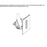 LED stair lamp for wall mounting in stainless steel Meise