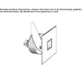 LED stair lamp for wall mounting Meise