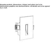 LED stair lamp for wall mounting Bungay