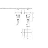 Lampa schodowa z metakrylanu Marulan