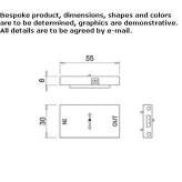 Surface-mounted LED profile with asymmetric light projection Espeland