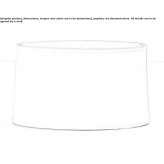 Lampshade made of oval fabric Capolona