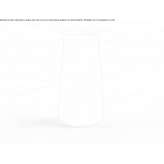 Drum-shaped opal glass lampshade Nefyn