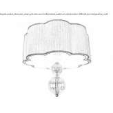 Pleated organza lampshade Busum