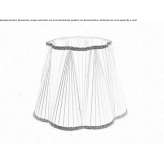 Pleated fabric lampshade Vonnas