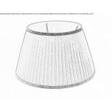 Pleated organza lampshade Rumlang