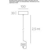 Ceiling rosette for power supply Meyrueis