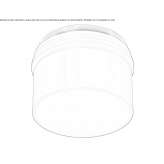 Recessed aluminum ceiling base Yumbel