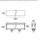 Built-in outdoor aluminum LED light bar Bulphan