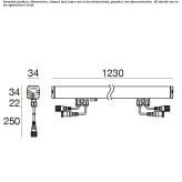 Built-in outdoor aluminum LED light bar Palma