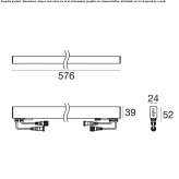 Built-in polycarbonate LED light strip Fontioso