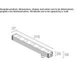 Outdoor LED light bar Hjelset