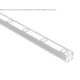 Outdoor LED light strip made of anodized aluminum Hjelset