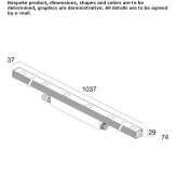Outdoor aluminum LED light bar Hjelset