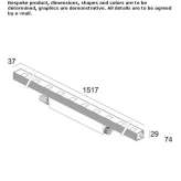 Outdoor aluminum LED light bar Hjelset