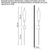 Aluminiowy kinkiet zewnętrzny LED Calimita