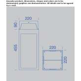 Outdoor LED wall lamp made of stainless steel Dernau