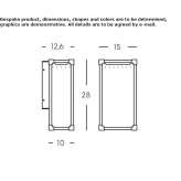 Outdoor LED wall lamp made of glass Manlleu