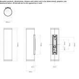 Stainless steel outdoor LED wall lamp with dimmable function Tatariv