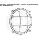 Outdoor wall lamp made of glass and aluminum Ewell