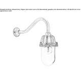 Outdoor wall lamp made of glass and aluminum Succha