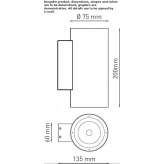 Outdoor LED wall lamp made of stainless steel Asherton