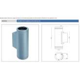 LED outdoor wall lamp in die-cast aluminum Asherton