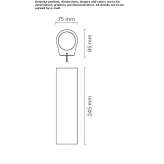 Zewnętrzna lampa ścienna LED z wytłaczanego aluminium Asherton