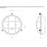 Outdoor LED wall lamp in brass and glass Arkel